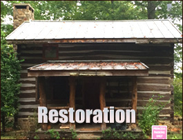Historic Log Cabin Restoration  Kennedy, Alabama